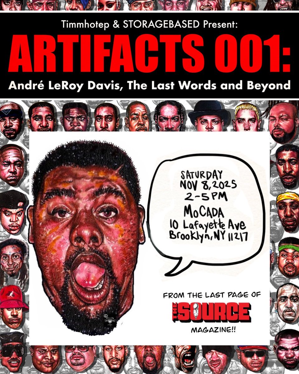 ALDreDay's tweet photo. On Saturday, Nov. 8, André LeRoy Davis at MoCADA… https://t.co/fQ50B03XAO