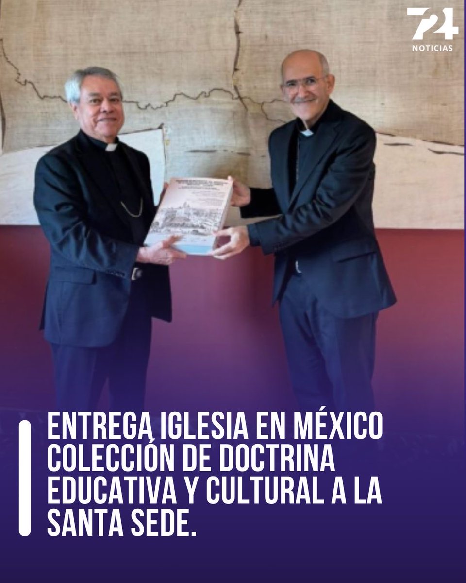 ✨ Desde #Roma, Mons. Alfonso Cortés presentó al Cardenal José Tolentino de Mendonça una obra única: la Colección de Documentos del Magisterio sobre Cultura, Educación y #Deporte (1964–2024), fruto de cuatro años de trabajo conjunto entre la Conferencia del Episcopado Mexicano y