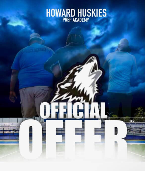 13KameronS's tweet photo. Blessed to receive my first official offer from Howard Prep academy #GoHuskies! https://t.co/qN0jwZwOaj