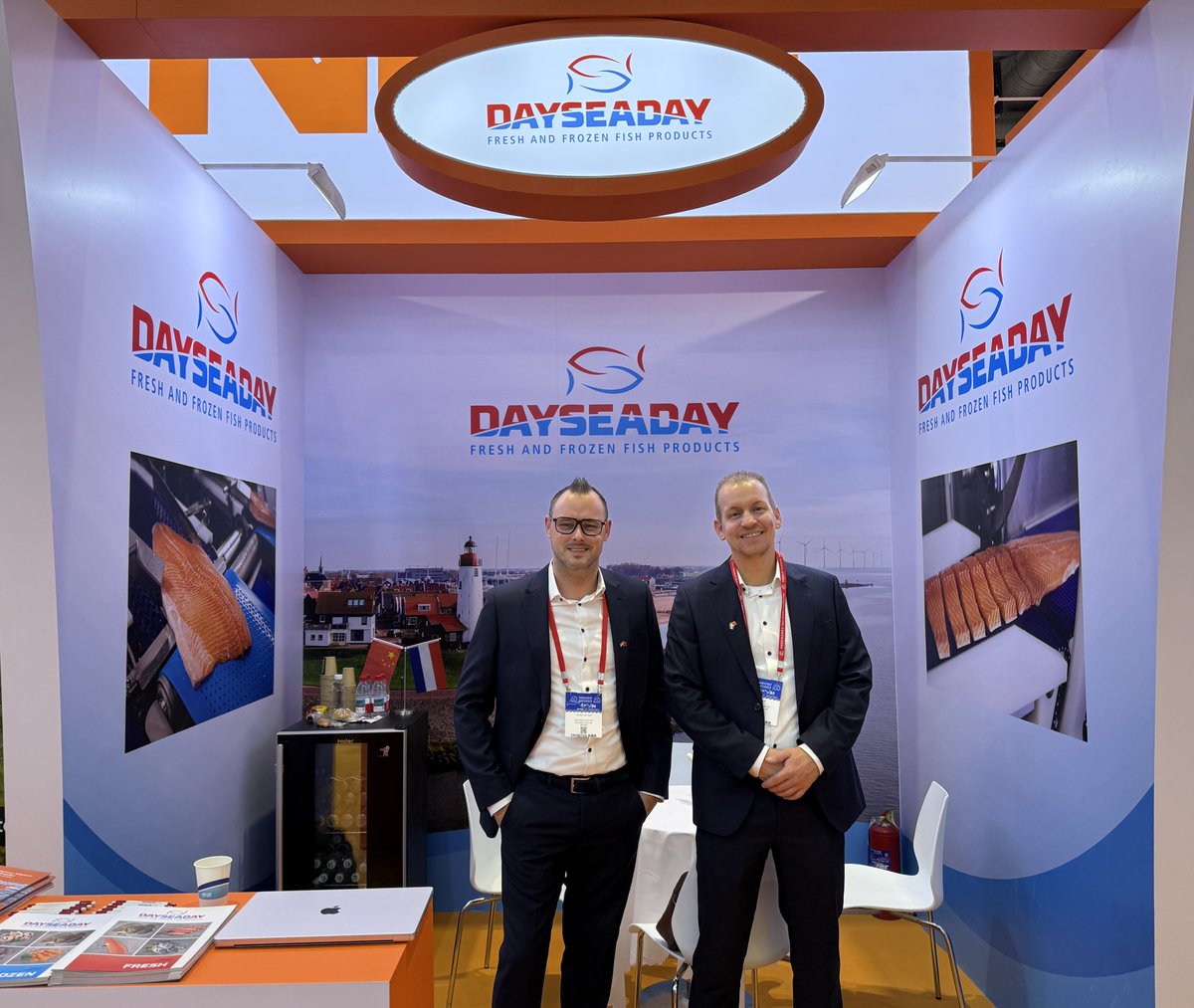Ready for the first day of the Seafood Show in Qingdao, China! #seafood #dayseaday #china🇨🇳