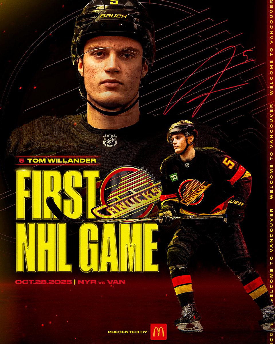 Once-in-a-lifetime moment.
Congrats on your first <a href="/NHL/">NHL</a> game, Tom! 🙌