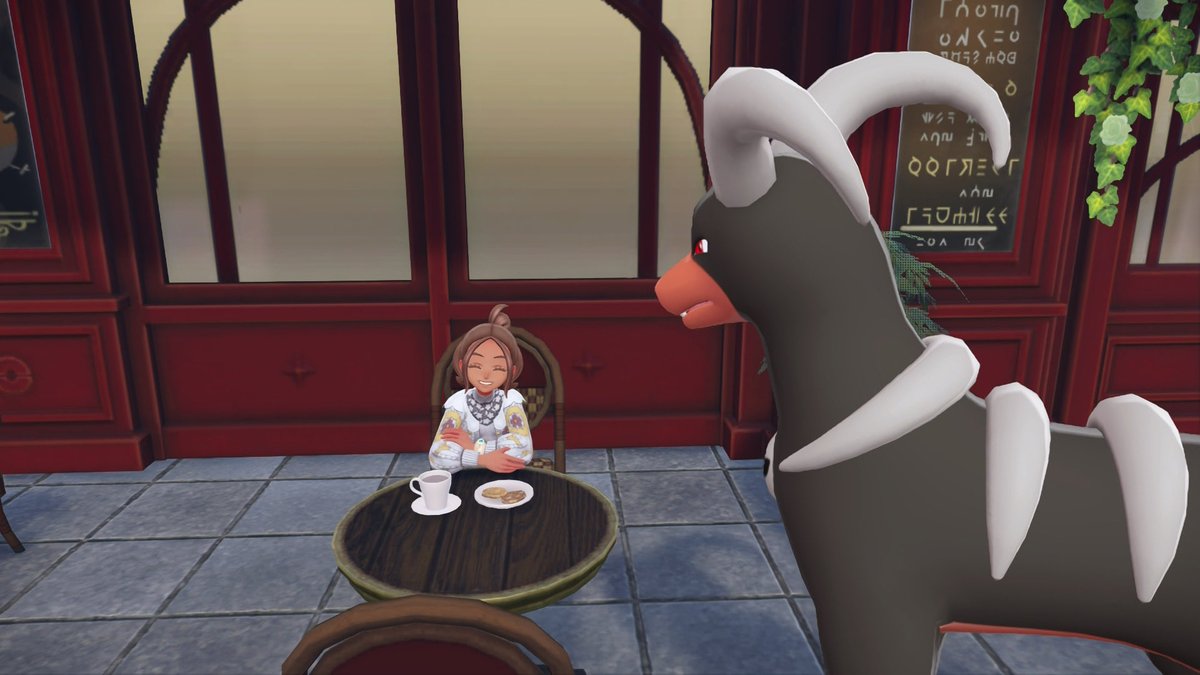 Just a girl and her giant houndoom