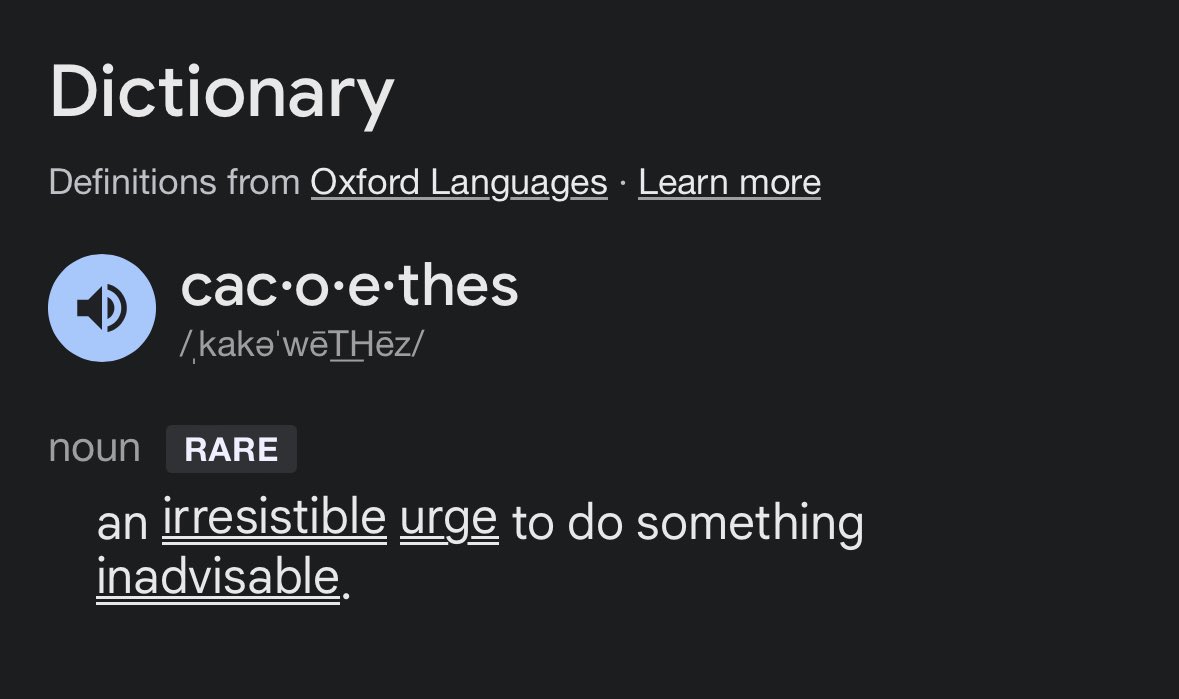 Move over, “tsundoku”, there’s a new oddly-specific-yet-apropos vocabulary word in town 🤩