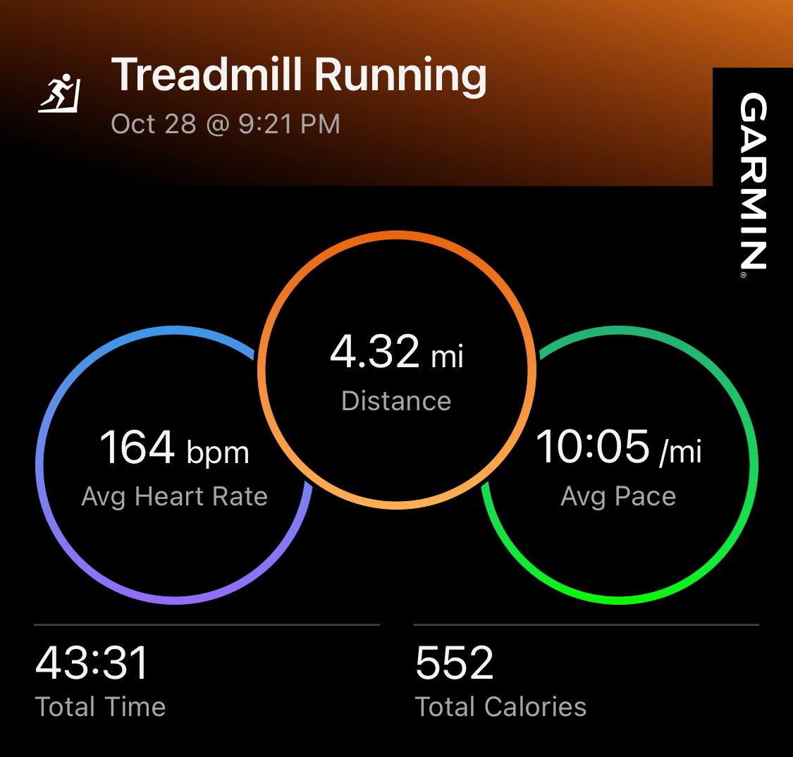 1everydayrunner's tweet photo. Late night tread run to keep momentum. Got started too late to have any daylight, so including a throwback to an amazing sunset from last week. https://t.co/2ZsujWaxVo