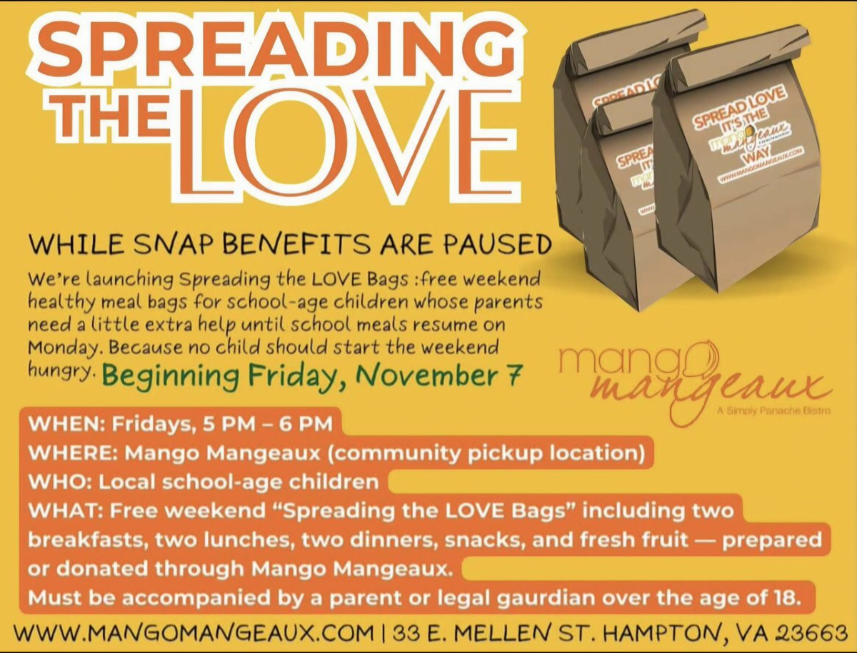 CommUNITY at its best. Thank you <a href="/MangoMangeaux/">Mango Mangeaux</a> for being great! <a href="/MTCChampions/">Mary T. Christian Elementary School</a> <a href="/HamptonCSchools/">Hampton City Schools</a> <a href="/MrsOeducates/">Dr. Shante' Oniyide</a> <a href="/MisterMcDoe/">Gregory McDoe</a>