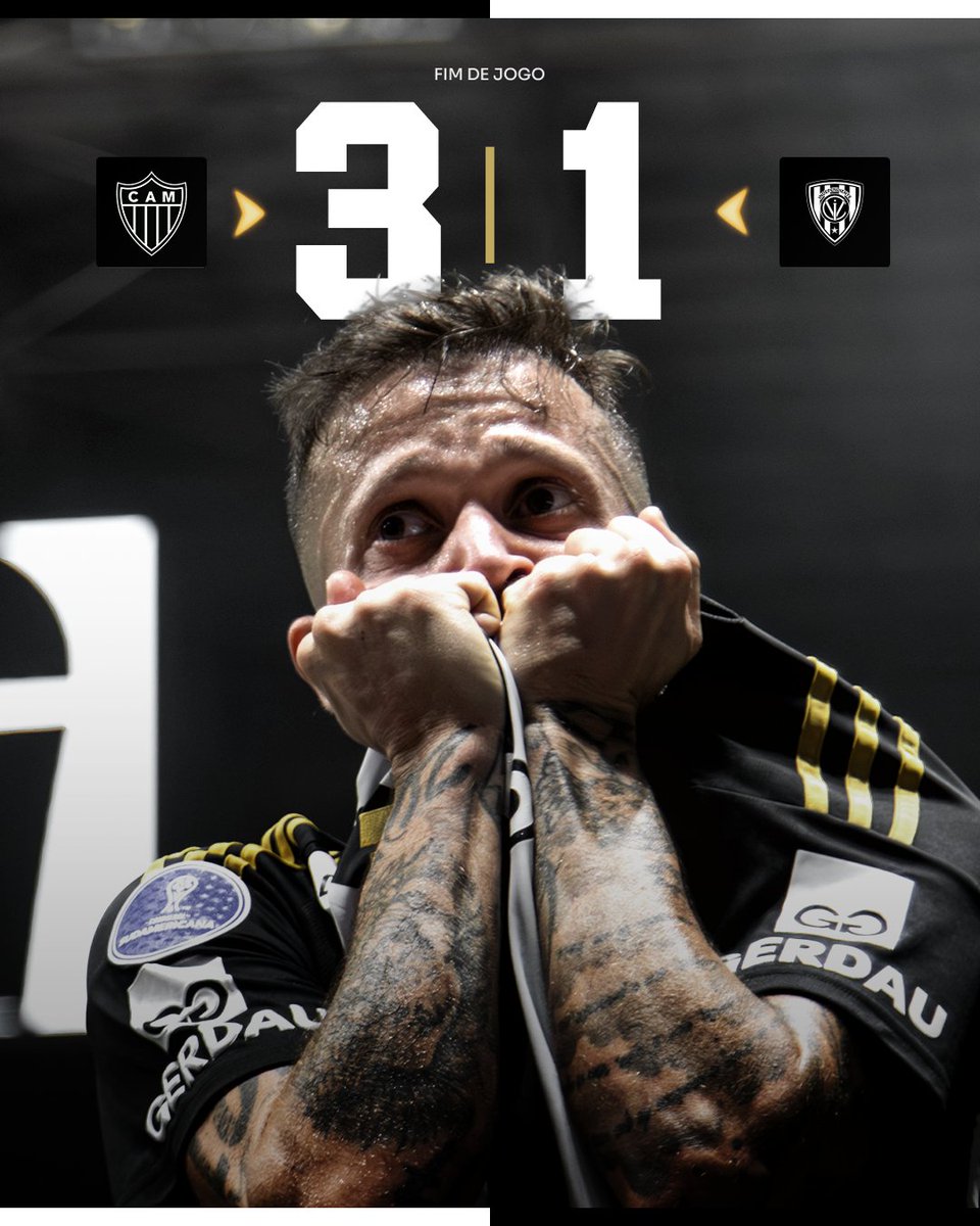 🐔🔥💪🏽 FIM DE JOGO: ATLÉTICO 3x1 INDEPENDIENTE DEL VALLE

COM UMA FESTA ABSURDA DA MASSA E ATUAÇÃO CONSISTENTE NA @ARENAMRV, GALO VENCE E CARIMBA A VAGA NA FINAL DA COPA SUL-AMERICANA! 🏠

DIA 22 DE NOVEMBRO, NO PARAGUAI, VAMOS JUNTOS BATALHAR PELO NOSSO SONHO! 🇵🇾

⚽ ARANA,