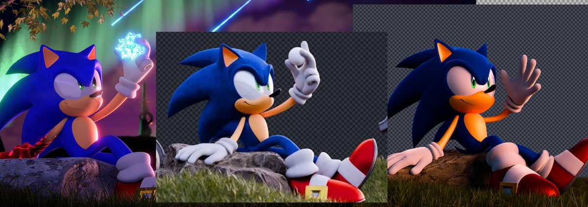 modern sonics v1 vs v2 vs v3
difference is crazy !!