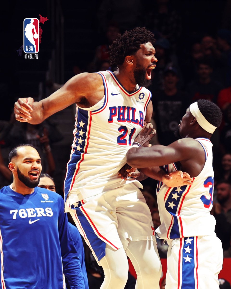 シクサーズが開幕から4連勝‼️ 本日は第4Qで怒涛の巻き返しを魅せ、OT