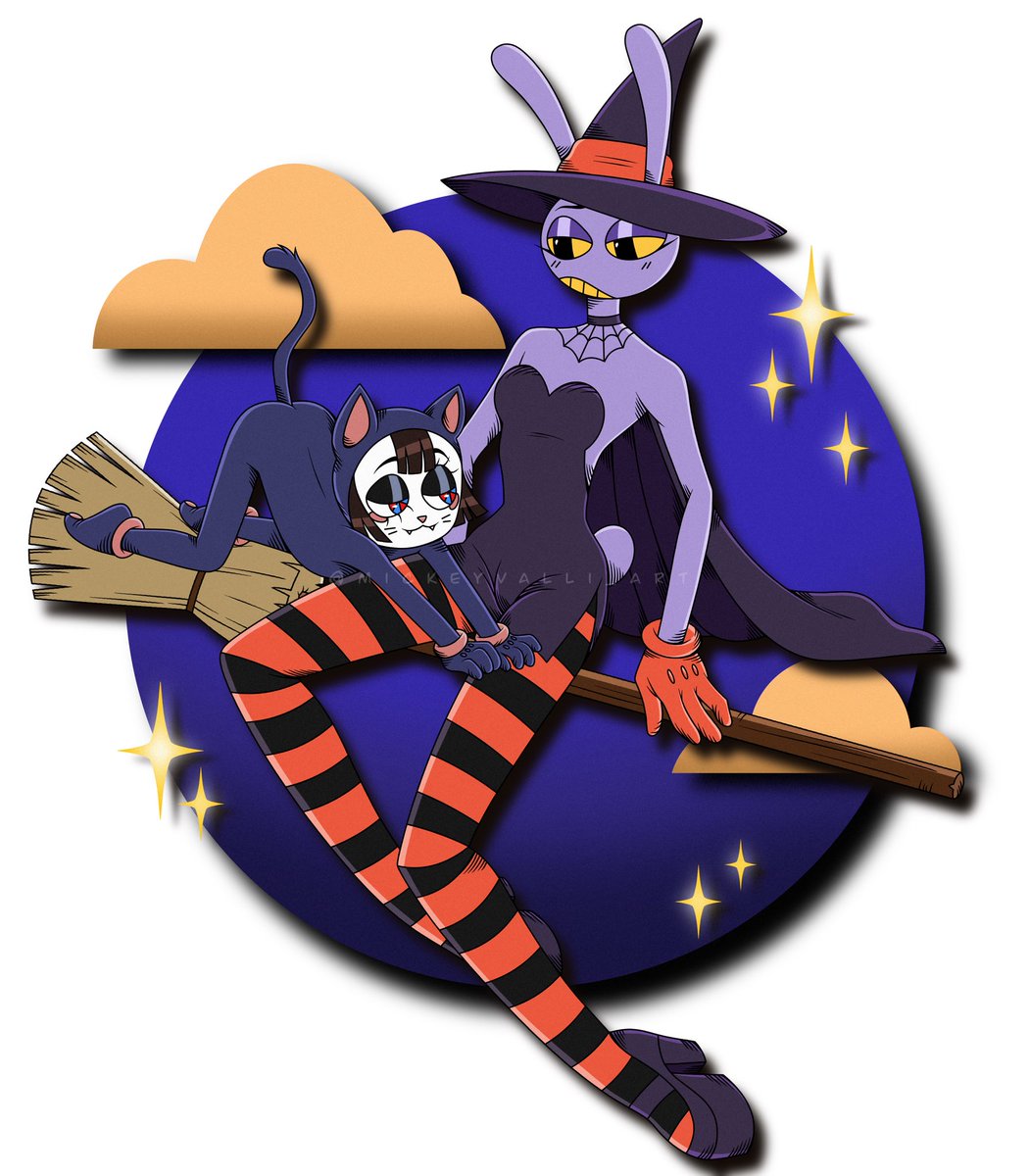 Jax &amp; his cat companion 🐈‍⬛

#PomnixJax #TheAmazingDigitalCircus