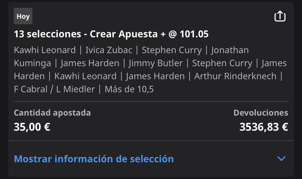 mysterybetwin's tweet photo. Buenas noches🌙

FREE pick para demostrar que la magia puede existir, VAMOS!✅

Probamos,
Cuota: 100
Stake 3

Estamos de suerte!! 
5/5 hoy🪄🪄

Quien sabe??
MAGIA O MALA SUERTE!⚡️

“❤️” y te mando stake 10 al privado!👉✋ https://t.co/0pnWBTVtZo