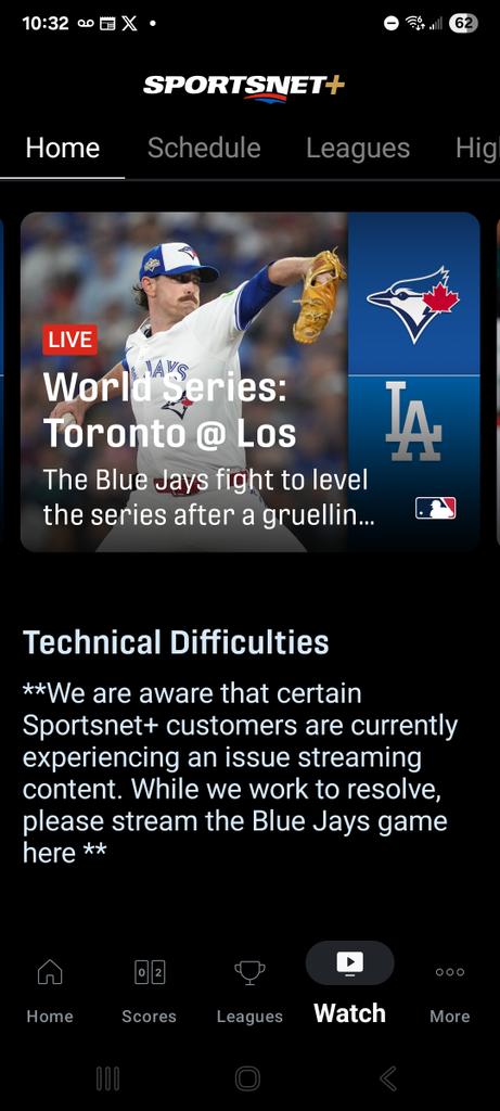 Sigh ... My streaming service from #Sportsnet just crashed ... Betcha I don't get a refund or anything, just "sorry", we had a problem ...