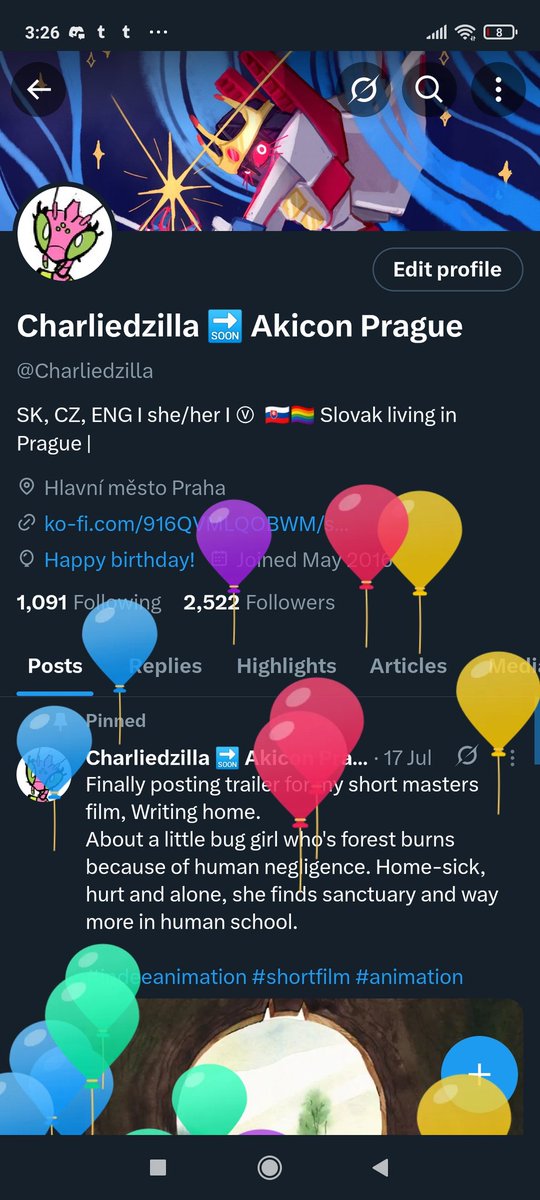 MY BIRTHDAY TODAY! 🎈