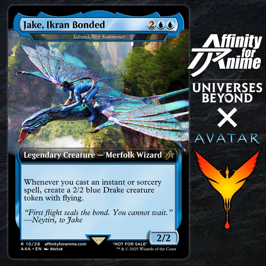affinity4anime's tweet image. I heard there&apos;s going to be a UB #Avatar x #MtG set, so I decided to make my own #proxy. #magicthegathering #EDH #MTGxATLA