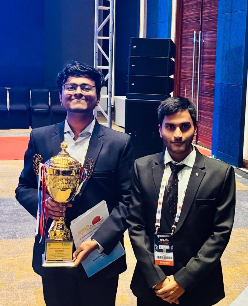 DeanScienceBHU's tweet image. We are proud to inform that team representing the Society of Petroleum Geophysics (SPG) Student&apos;s Chapter at Banaras Hindu University won the SPG Mastermind 2025 Quiz Competition in the event organized by the SPG, India.
Their chapter was awarded the best chapter in the country.