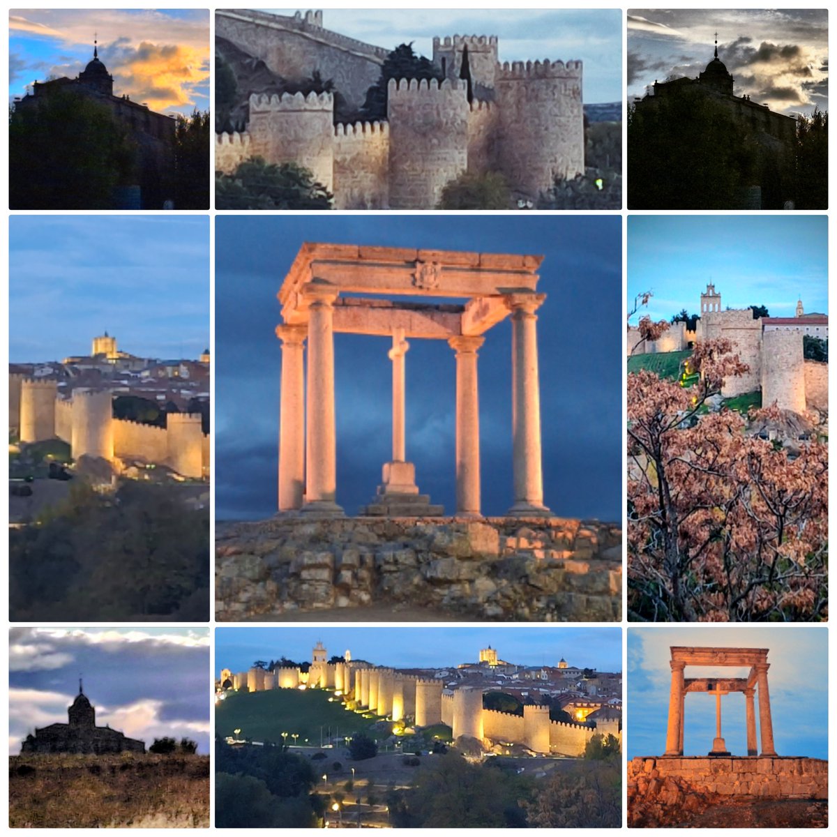Just time before the rain to grab a few shots from the mirador of Ávila and her majestic beauty. I first set eyes on these walls in 2004 through a train window en route to Salamanca and I still get chills..