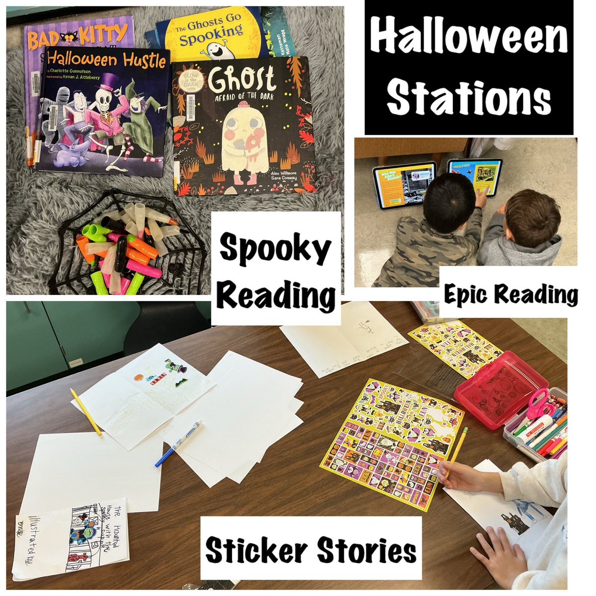 burnsmelissa1's tweet image. Had such a fun time with a Grade 1/2 class today! We kicked off Halloween week with my favourite Halloween Stations. #sd38learn