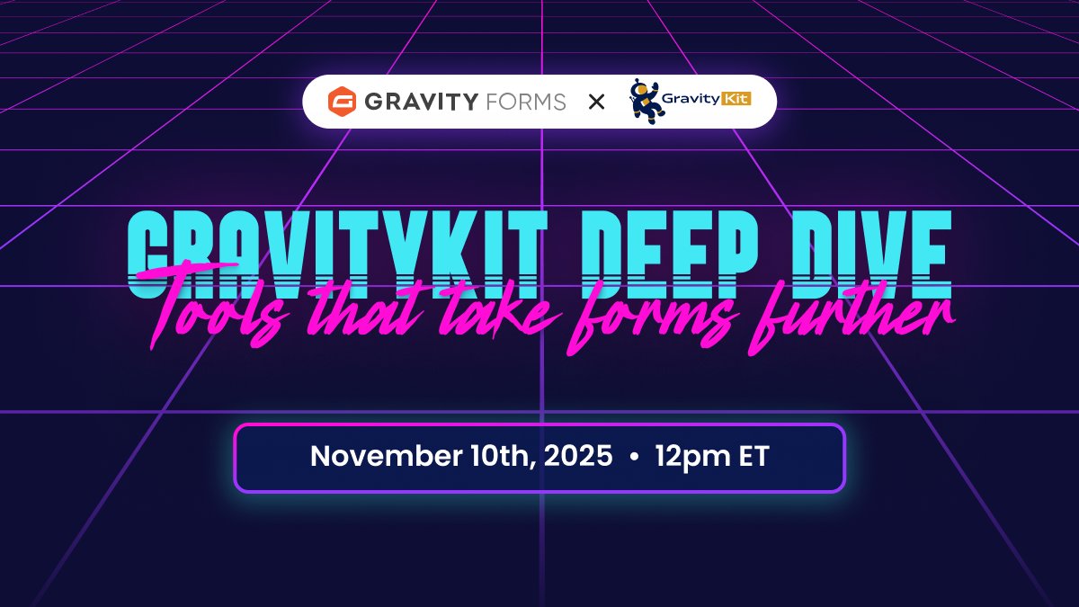 GravityView's tweet image. Join our live webinar with @gravityforms where we&apos;ll discuss our major releases in 2025 along with our upcoming #BlackFriday deals 🤫 

Register here👇streamyard.com/watch/PBrHZwTn…