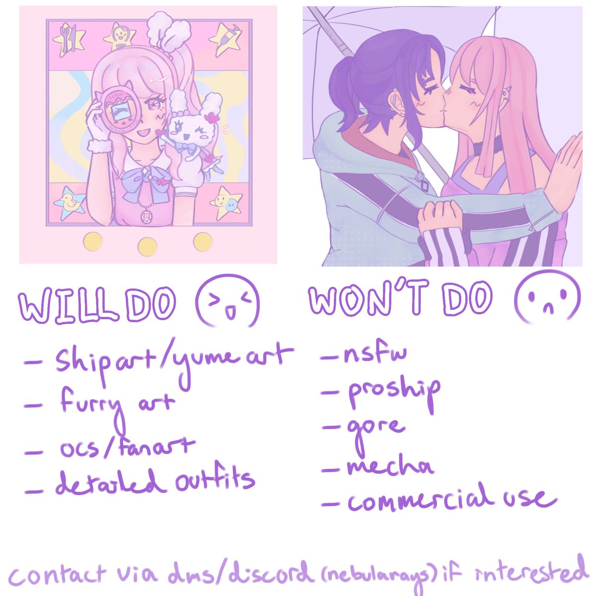 neb💫 comms open!! tweet media