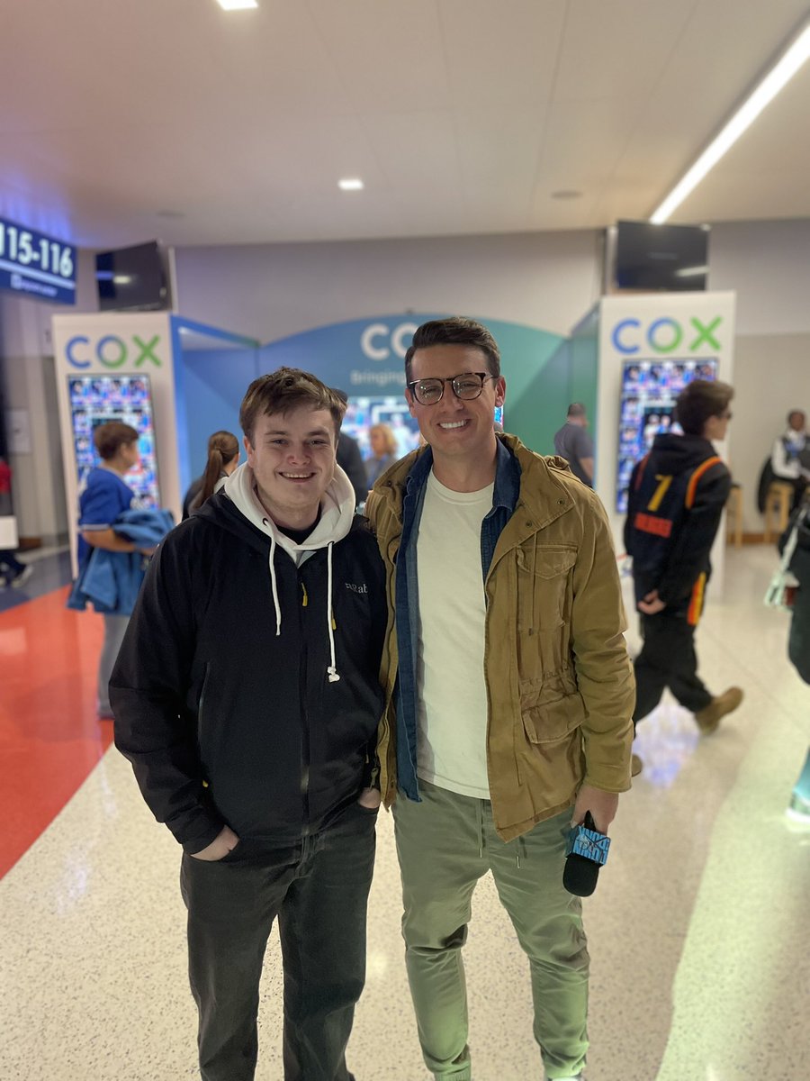 CharlieWallwork's tweet image. What. A. Night. 

Big one ticked off the bucket list, got to see the @DownToDunk guys and see SGA hit a step back dagger. On top of the world ⚡️💙