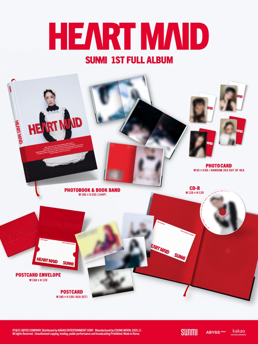 SUNMI 1st Full Album 【𝐇𝐄𝐀𝐑𝐓 𝐌𝐀𝐈𝐃】 ALBUM PREVIEW