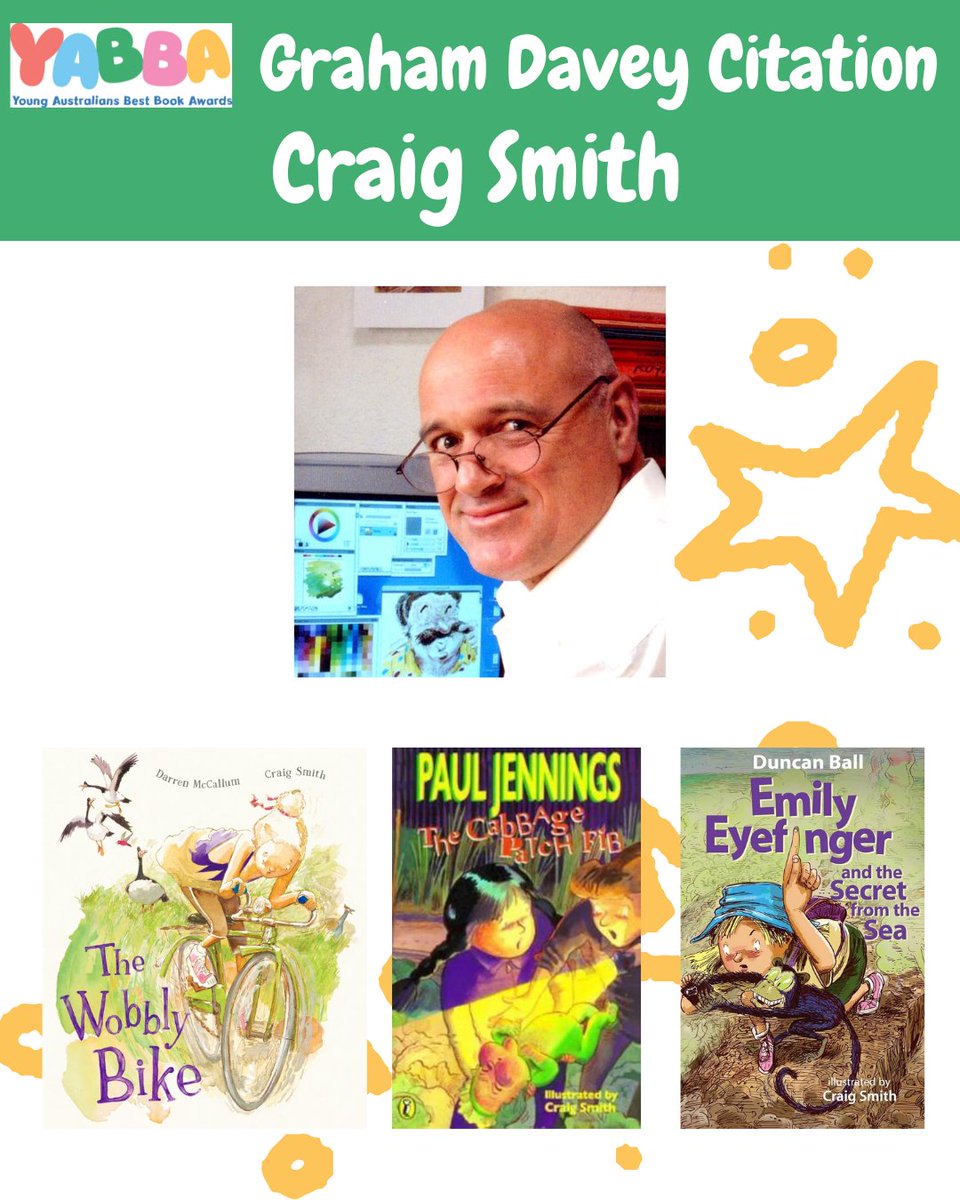 ⭐️The 2025 recipient of the Graham Davey Citation is illustrator Craig Smith! Craig has illustrated more than 400 books. His witty, warm and exuberant illustrations have delighted children for more than four decades.