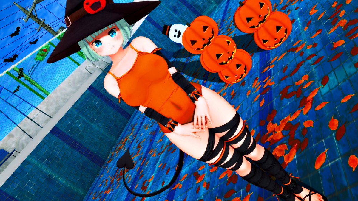 秋だ！

ハロウィンだ！

#スク水の日 だ！

微かに透けてるﾃﾞｭﾌﾌﾌ(*´艸｀*)