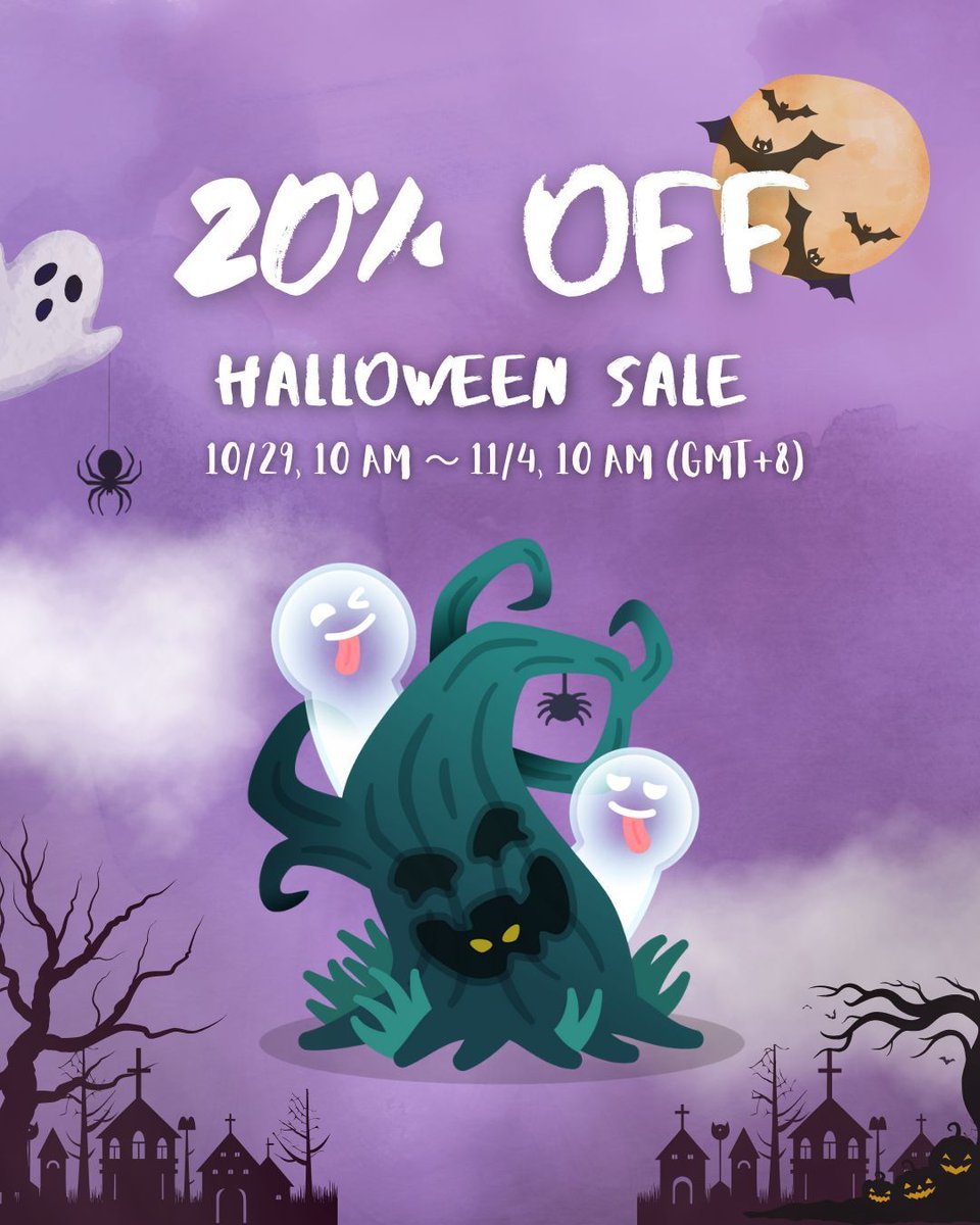 forestapp_cc's tweet image. Trick or “ tree”!  Spooky Tree is on sale 🌕

Don’t miss the Halloween vibes, your Spooky Tree awaits! 🕯️

👻 Limited-Time Offer
Oct. 29, 10 AM – Nov. 4, 10 AM (GMT +8)

⛳  How to Purchase
Forest App &amp;gt; Menu (top left) &amp;gt; Shop

＃Halloween ＃happyhalloween ＃trickortree ＃forest