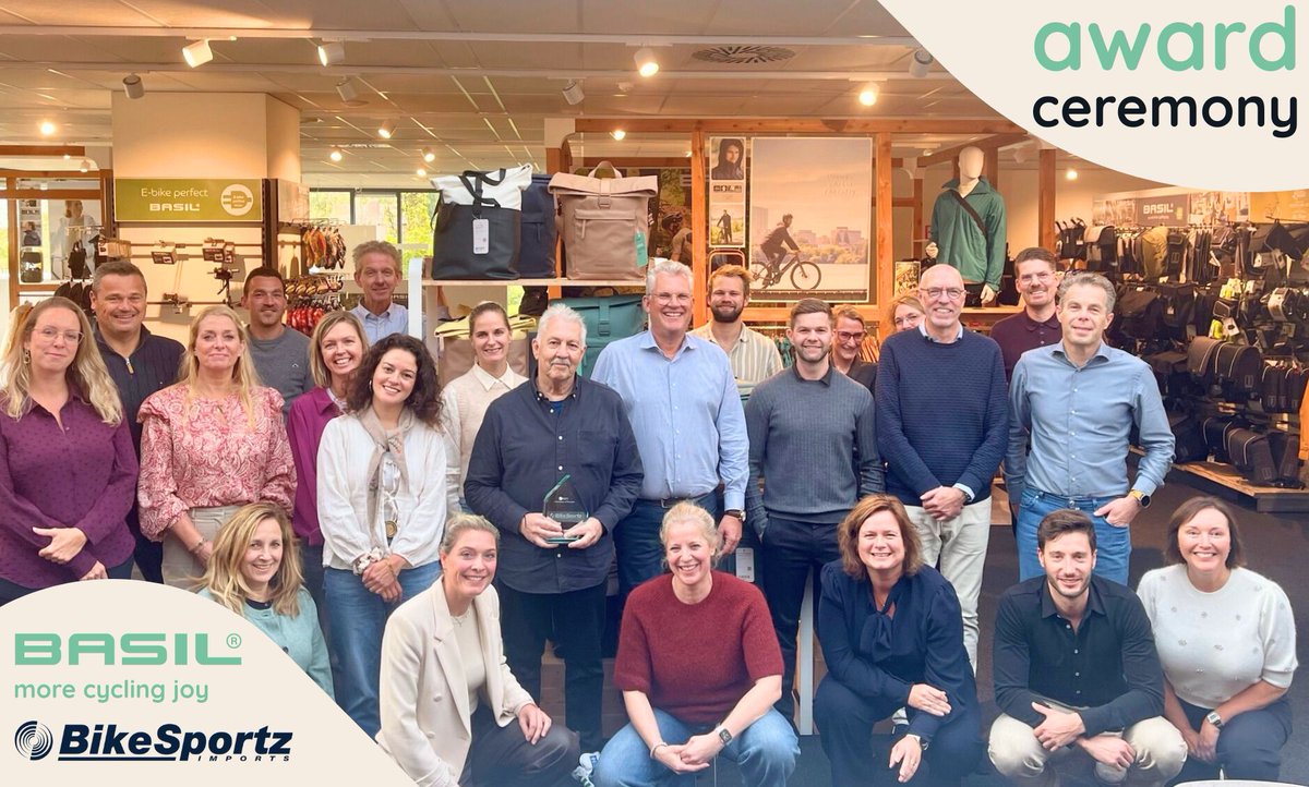 🏆 BASIL DISTRIBUTOR OF THE YEAR 🏆

We’re honoured to be recognised by Basil as their Distributor of the Year!

8 years strong. Huge thanks to our local Basil dealers and the Basil team 🙌

#BikeSportz #Basil #DistributorOfTheYear #CommuterCycling #CyclingIndustry