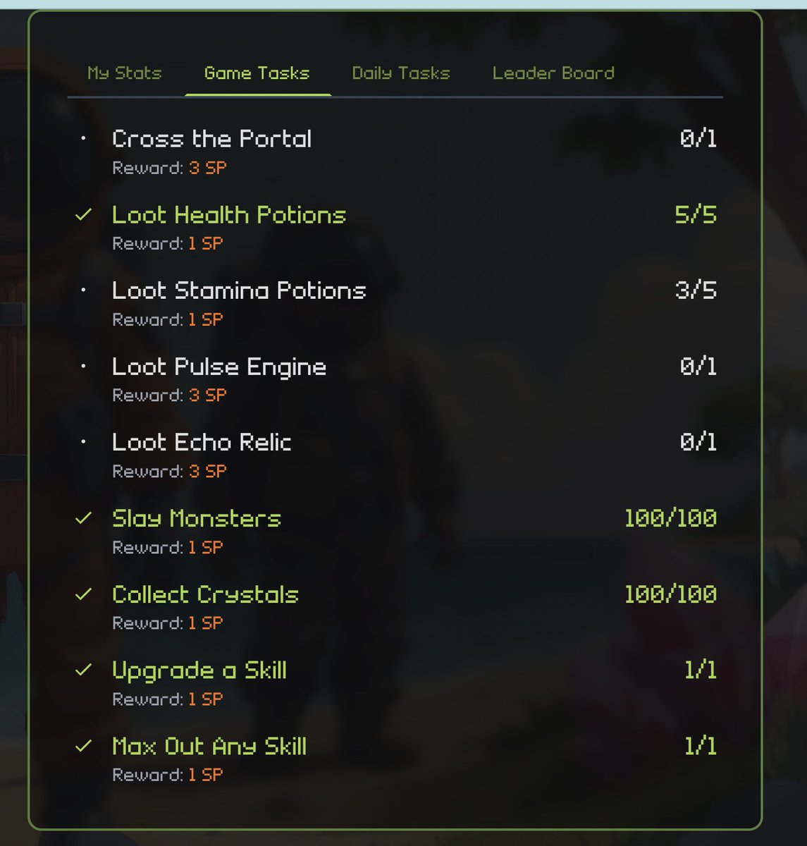 Season 2 <a href="/blockstranding/">Block Stranding</a> is almost over. I'm still on the hunt for a Cross the Portal, Loot Stamina Potions, Loot Pulse Engine and Loot Echo Relic

yoo guys can anyone help me?