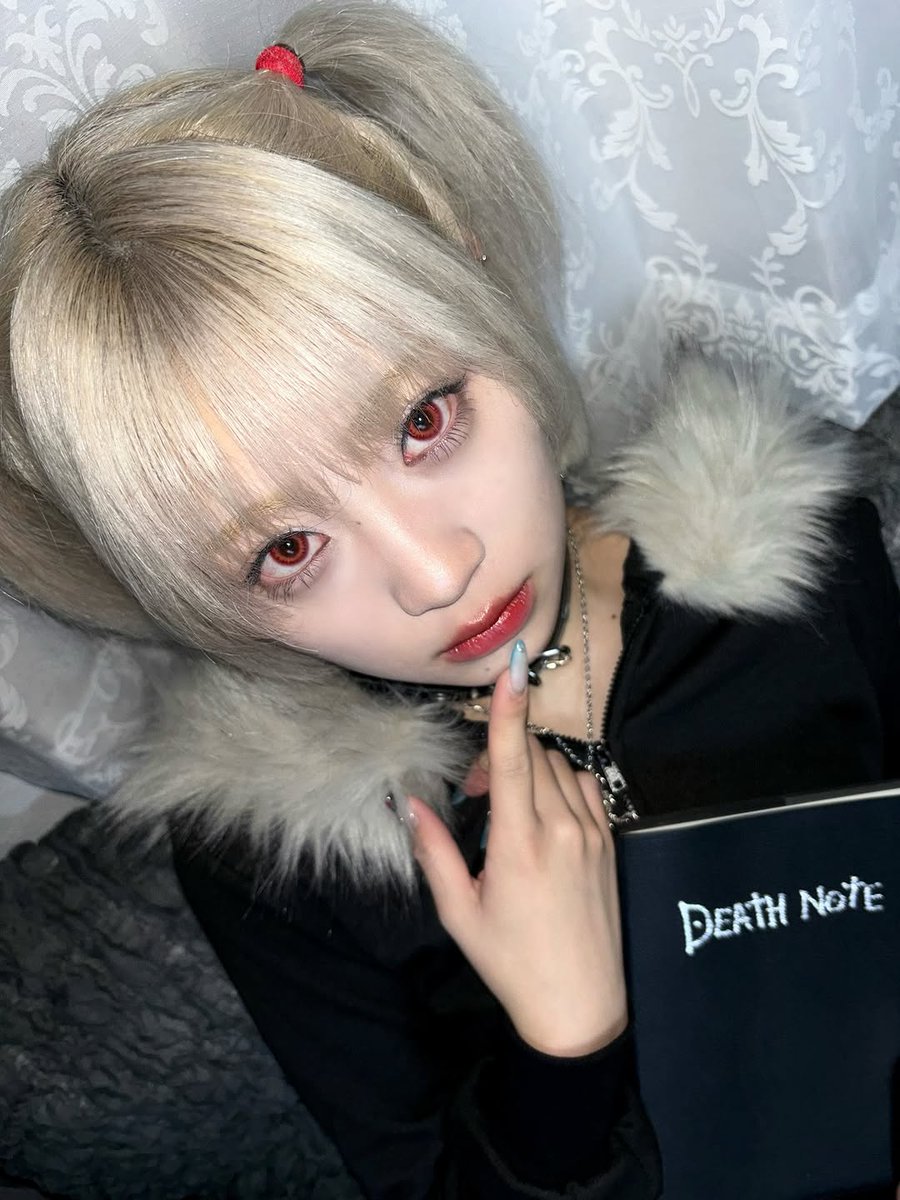 queenzwonchae's tweet image. ELSEE&apos;S PONO dressing up as Misa Amane from Death Note

#ELSEE #エルシー #PONO