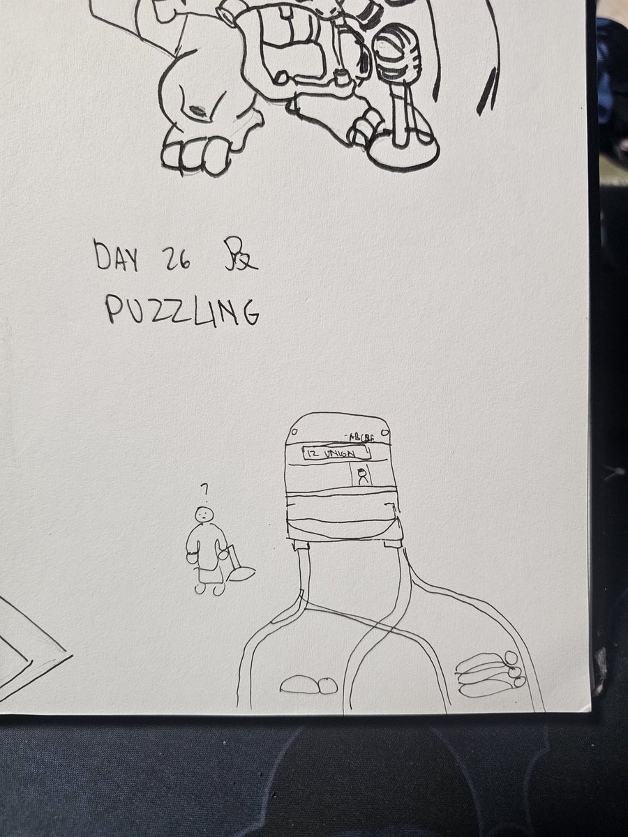 JoseBenaza's tweet photo. Inktober 2025: Puzzling #Inktober2025 #inktober @inktober https://t.co/elXyqu7JZi
