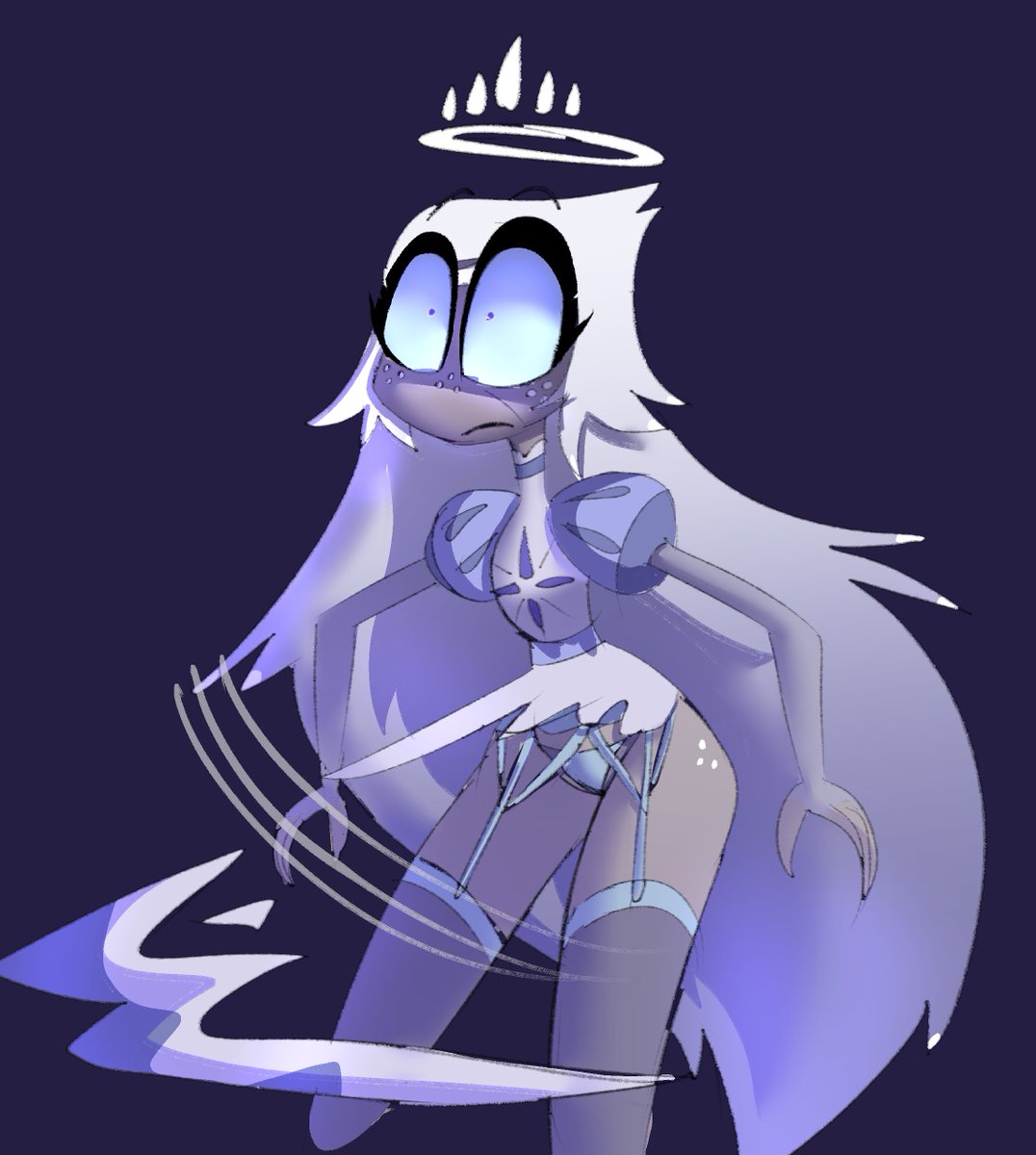 oooOoOOoOOO an angel in lingerie (very spooky)