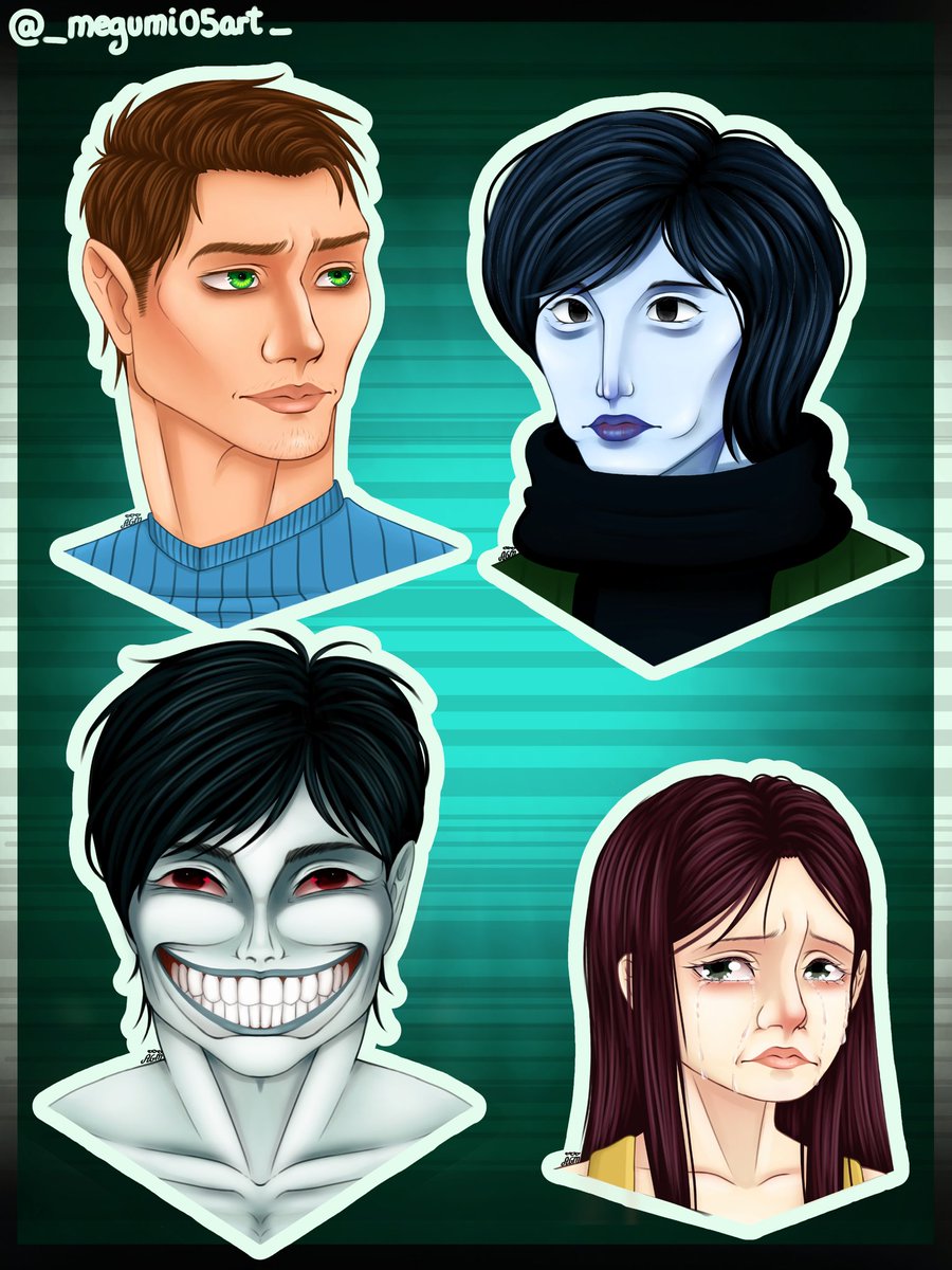 He dibujado a mis cuatro personajes favoritos de #noiamnotahuman (adoro este maldito juego): el badass del protagonista, el maníaco pálido favorito de todos, el agujero negro andante y mi bebita linda
#ninah #ninahfanart #palegun