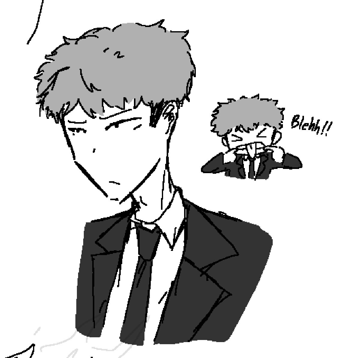 oc redesign except i slightly change the nonhuman's design and i replace the human with a new completely different character