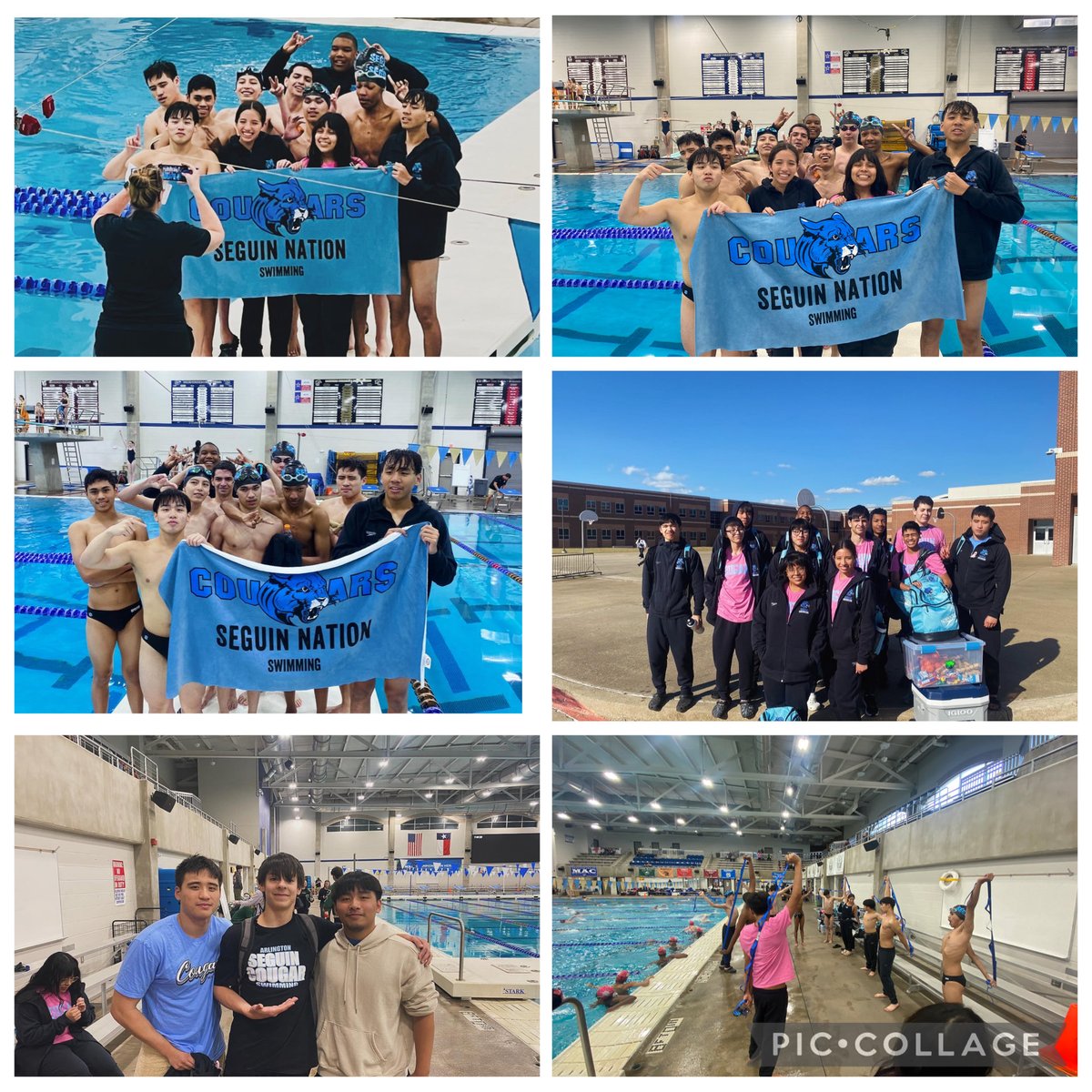 Boy’s team gets  Dub #1 and #2 tonight against Mansfield Timberview and Summit! Girls swim best times in their events! 1st goal met, BOOM🩵🖤🔥💪🏻 <a href="/Seguin_cougars/">Seguin athletics</a> <a href="/JuanSeguinHS/">Juan Seguin HS</a> <a href="/AISD_ATH/">Arlington ISD Athletics</a> <a href="/ItsCoachCC/">Coach CC</a>