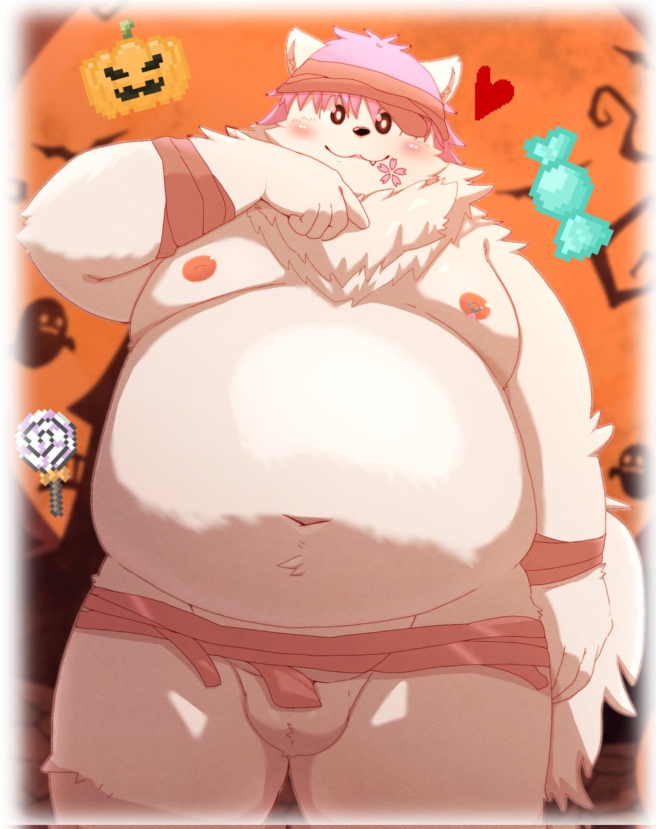 kessin_pasuta's tweet photo. #えち桜岳
お菓子くれなきゃ…のしかかっちゃうぞ❄🌸
+差分

ハッピーハロウィ〜ン🎃 https://t.co/C6HDNAUkFr