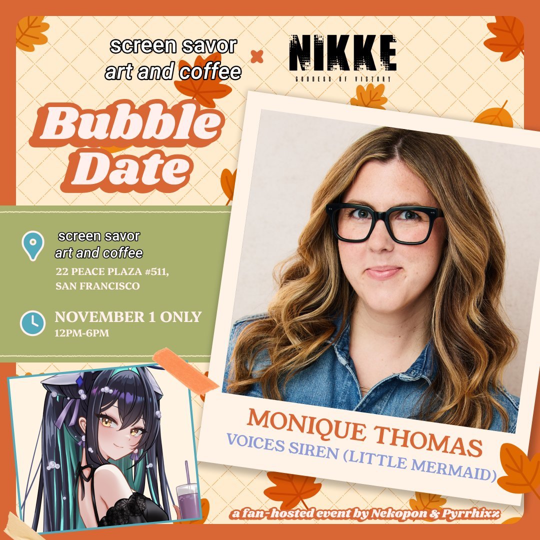 Crowns_Finest's tweet photo. She made waves as Siren, and now she’s coming to @screensavor this Saturday! 🌊🎤 Join us in welcoming @MoniqueTComedy at @screensavor — Nov 1 ONLY! #NIKKE #NIKKEBubbleDate 📷🫧 https://t.co/yLSDDckwfV