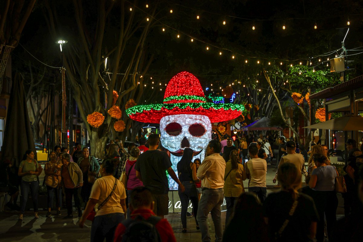 Qué padre quedó el Centro Histórico de Zapopan para celebrar el Día de Muertos.
