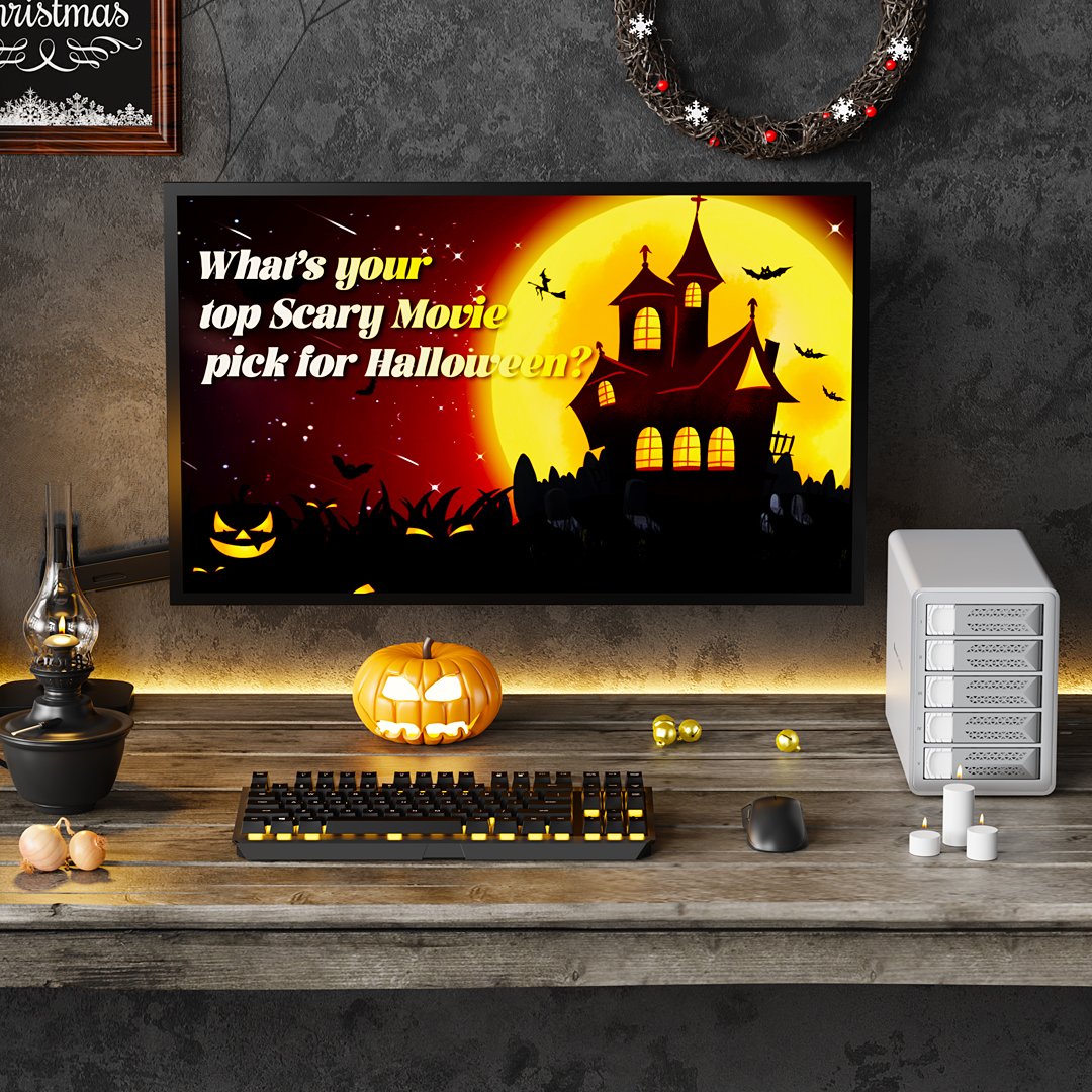 YottamasterInc's tweet photo. Halloween's almost here… 👻
What’s your top scary movie pick for a spine-chilling night?
🎬 I’m going with The Shining – a true classic for spine-chilling vibes!
Share your picks below, and let’s get spooky! 🎃💀
#Yottamaster #HalloweenMovies #ScaryMovieNight #SpookySeason https://t.co/wjZkeXhd9z