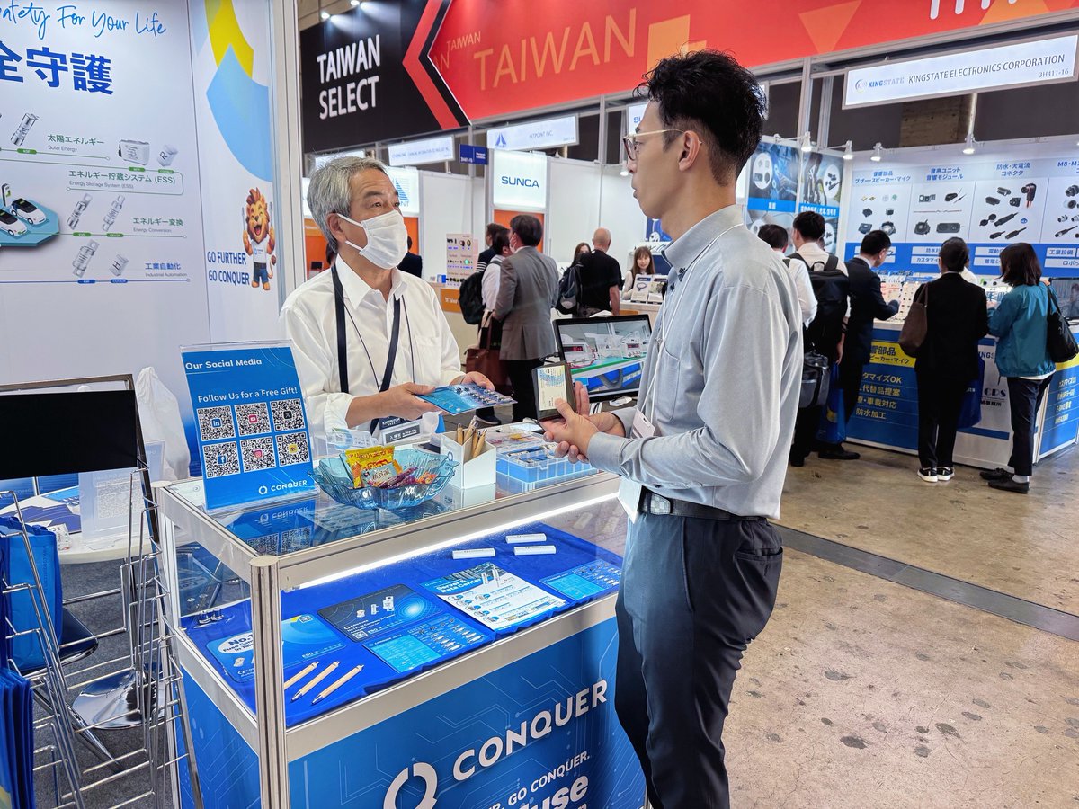 ConquerElectro1's tweet image. CEATEC 2025 Japan wrapped up — thank you for visiting Conquer and exploring our circuit protection innovations supporting Society 5.0!
#CONQUER #CEATEC2025 #CircuitProtection #Society5_0 #AI #CleanEnergy #Telecom