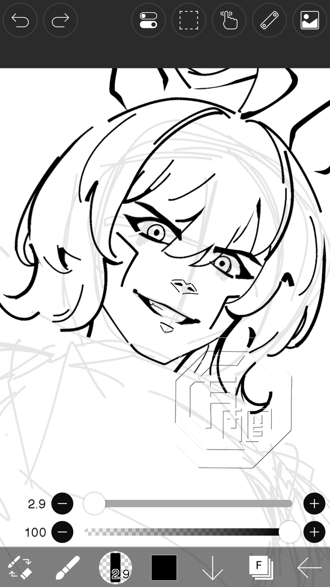 octagons_8s's tweet image. Just usual (read: menacing) Agnes Tachyon face...

#イラスト #umamusme #rkgk