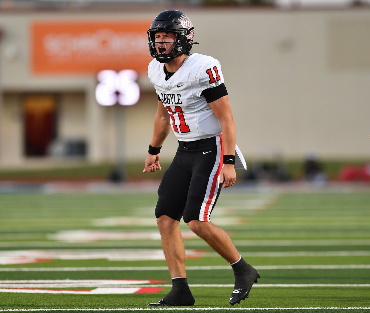 Argyle QB Maguire Gasperson took over first place on northern Denton County's season-long passing leaderboard behind a strong Week 9 showing.

The senior UTSA commit threw for 229 yards and three touchdowns in a 41-7 win over Burleson.

Weekly top 3s: dentonrc.com/sports/high_sc…