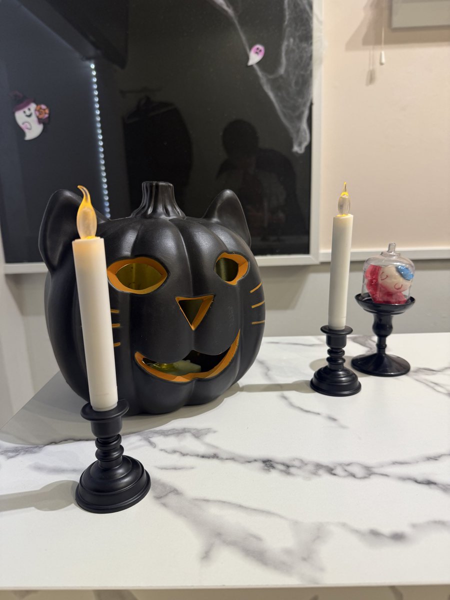 ご機嫌よう🦇
本日、白猫喫茶はハロウィン仕様で皆様のご帰宅をお待ちしております🐾
31日までの期間限定なので、ぜひハロウィン気分を楽しみにきてね！