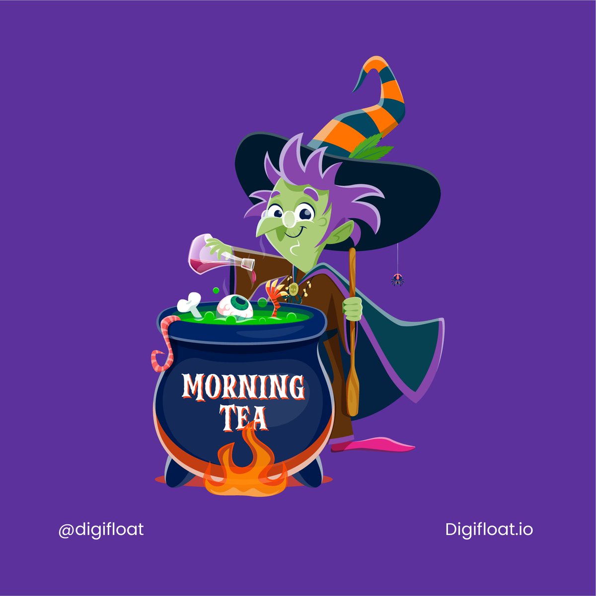 digifloat's tweet photo. Fancy a cup of witch’s brew? ☕

#Halloween #Halloween2025 #HalloweenVibes #halloweenart #ghost #witches #witchcraft #MorningRush https://t.co/vxeMfoa9R9