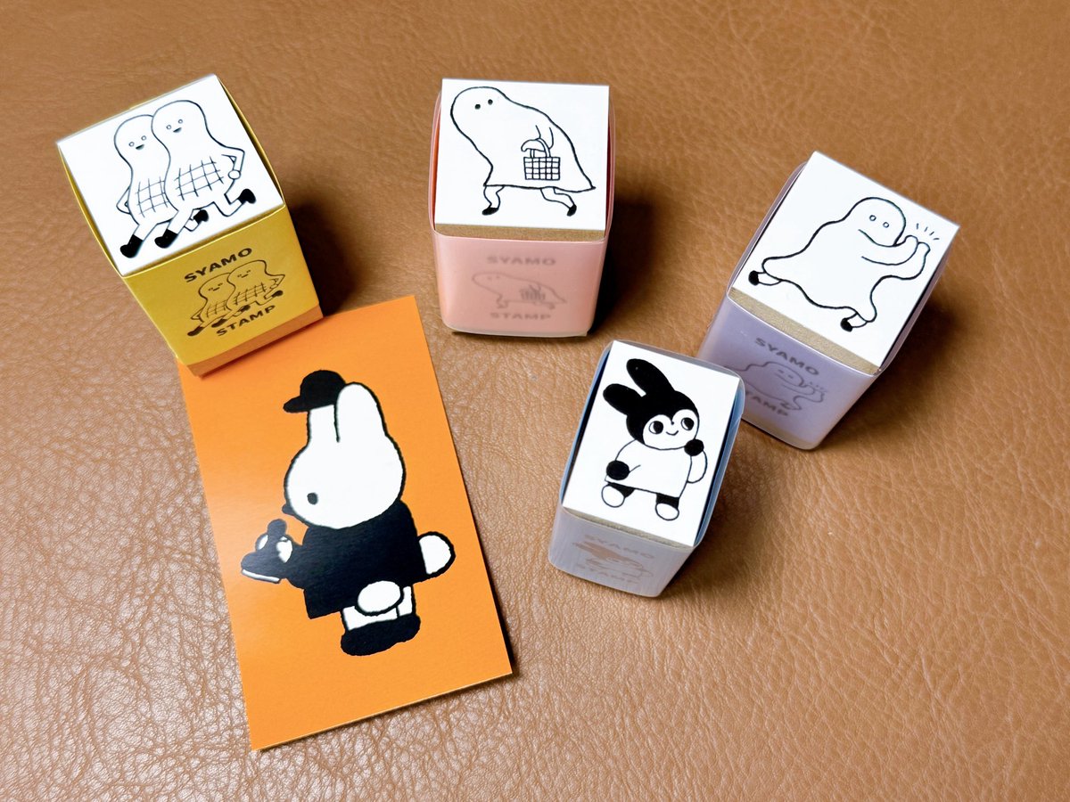 しゃもたさん(<a href="/syamotakun/">しゃもた</a>)のはんこがピーナッツくんの他に3つ増えました👏🏻✨
お買い物おばけ、100均で商品を探してる時のわたしだ笑