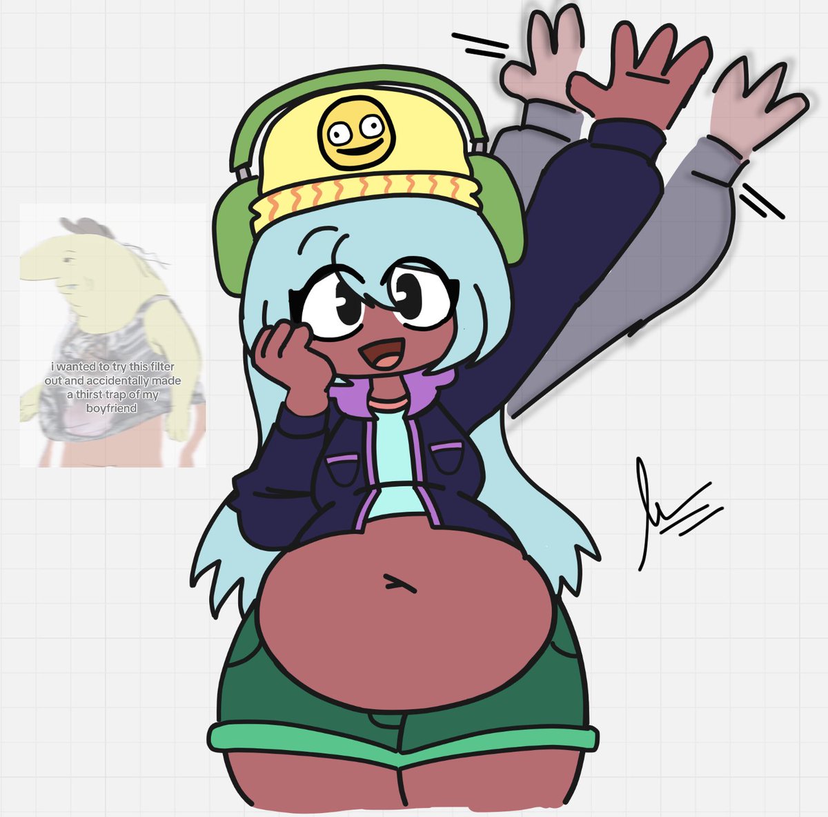 FilipinaKos's tweet image. This art of her is totes CRINGE...😒
Dolly Dimpley Plus-Sized Art!! 💚💜💛
IM BACK FROM BURNOUT AT SANIC SPEED!!!
#smilingfriends #dollydimpley #smilingfriendsseason3