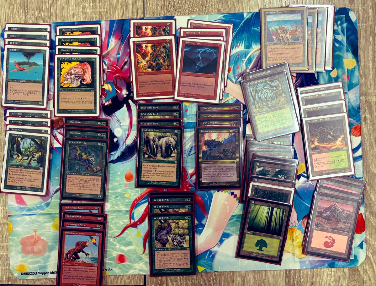 tokigawa_mtg's tweet image. 昨夜は
MTGコマンダー6名
MTGミドルスクール4名
FaBアーモリー6名 で開催しました
参加者の皆さんありがとうございます
ミドスク優勝🏆 ファイアーズ
アーモリーCC優勝🏆 傀儡・アラクニ
店主もオデッセイブロック構築の黒単でミドスクに参加したのですが全敗!
1枚もチャンピオン引けなかった…