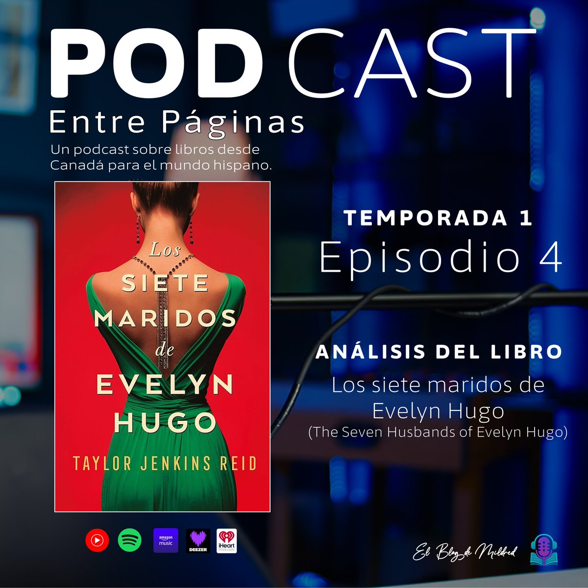 elblogdemildred's tweet image. 🎙️ Entre Páginas · Ep. 4
📘 Los siete maridos de Evelyn Hugo: Fama, deseo y el precio oculto de la verdad.

Una legendaria actriz que revela toda la verdad sobre sus siete matrimonios y los secretos de su vida pública y privada.

▶️ Mira el episodio: youtu.be/pPnb-fEU3O4
