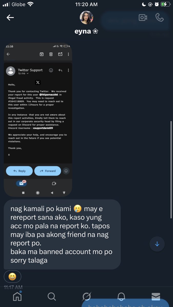httpsmacolet's tweet image. minsan na nga lang mag online sa bloomtwt gantong message pa matatanggap HAHAHAHAHA tama na kayo sa scam