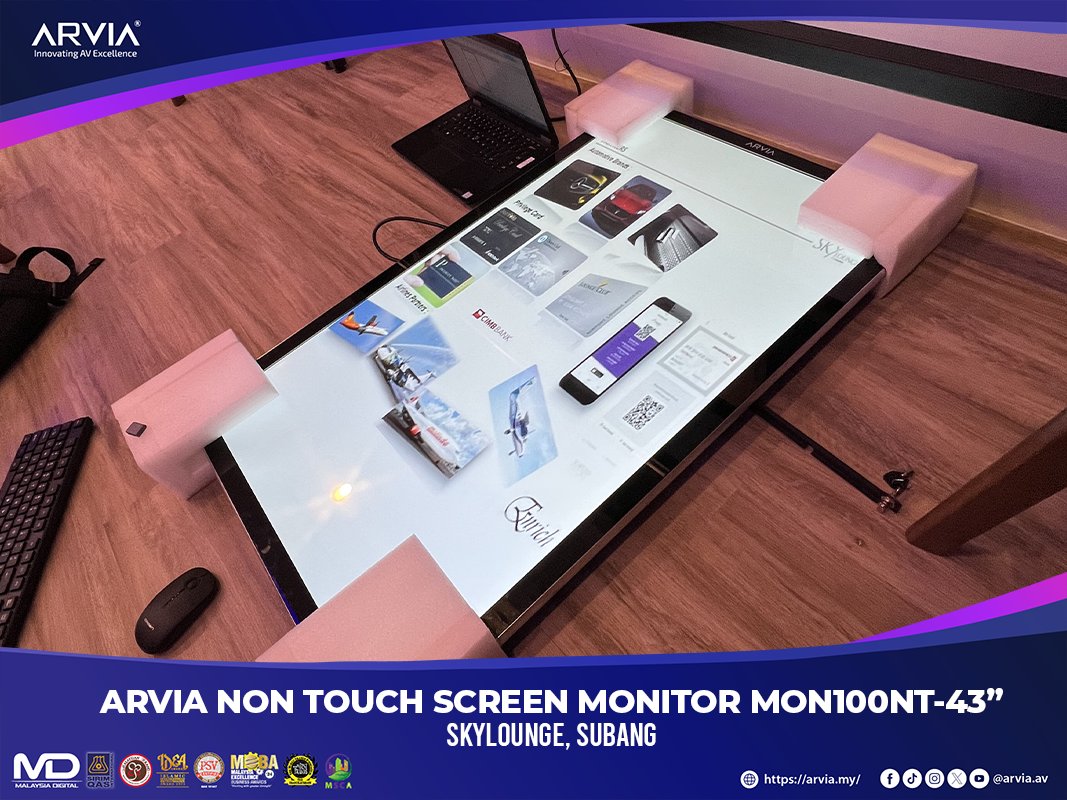 arviaav's tweet image. Successfully completed the delivery and installation of the ArviaNon-Touch Monitor MON100NT-43&quot; at SkyLounge, Subang✅
🔗 Visit our website: rfr.bz/t769eb2
#ArviaMonitor #DigitalSignage #NonTouchDisplay #4KDisplay #BusinessDisplay #CorporateSignage #LobbyDisplay
